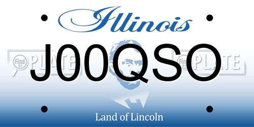 J00QSO Illinois License Plate