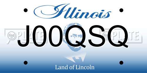 J00QSQ Illinois License Plate
