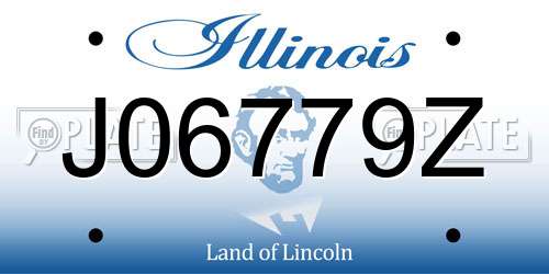 J06779Z Illinois License Plate