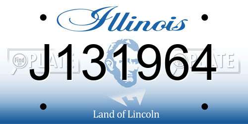 J131964 Illinois License Plate