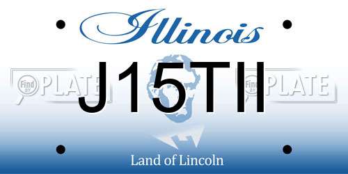 J15TII Illinois License Plate