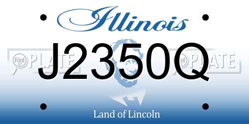J2350Q Illinois License Plate