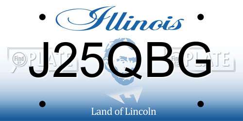J25QBG Illinois License Plate