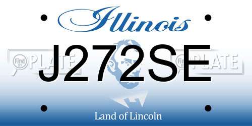 J272SE Illinois License Plate