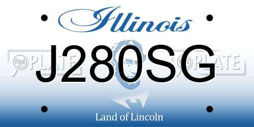J280SG Illinois License Plate