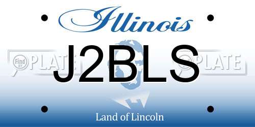J2BLS Illinois License Plate