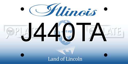 J440TA Illinois License Plate