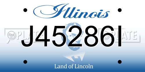 J45286I Illinois License Plate