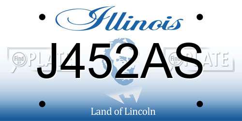 J452AS Illinois License Plate