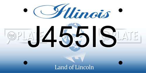 J455IS Illinois License Plate