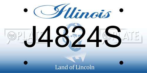J4824S Illinois License Plate