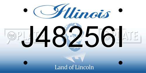 J48256I Illinois License Plate
