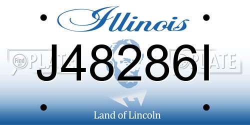 J48286I Illinois License Plate