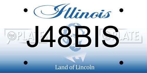 J48BIS Illinois License Plate