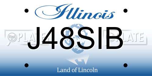 J48SIB Illinois License Plate