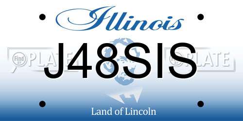 J48SIS Illinois License Plate