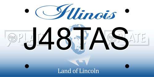 J48TAS Illinois License Plate