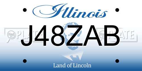 J48ZAB Illinois License Plate