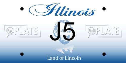 J5 Illinois License Plate