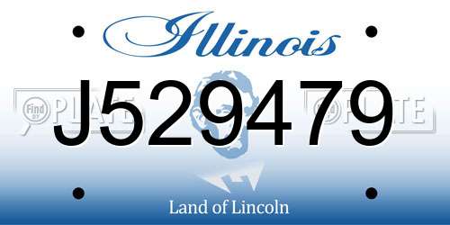 J529479 Illinois License Plate