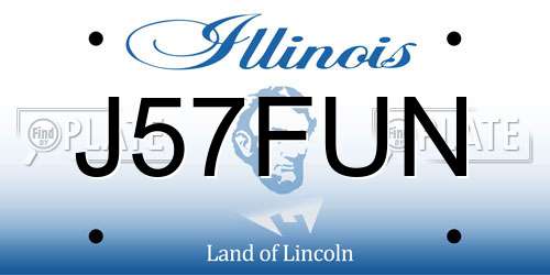 J57FUN Illinois License Plate