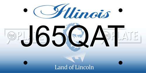 J65QAT Illinois License Plate
