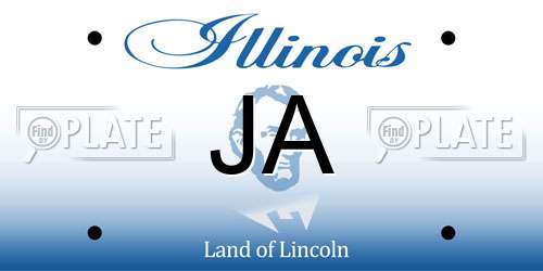 JA Illinois License Plate