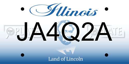 JA4Q2A Illinois License Plate