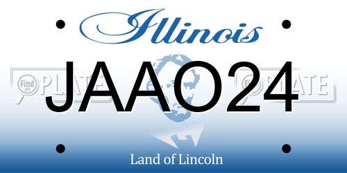JAAO24 Illinois License Plate
