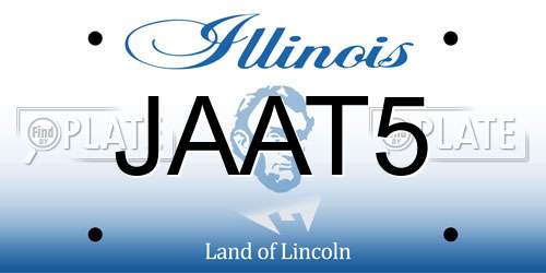 JAAT5 Illinois License Plate