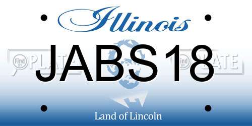 JABS18 Illinois License Plate