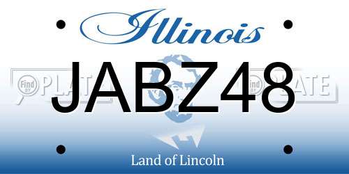 JABZ48 Illinois License Plate