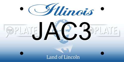 JAC3 Illinois License Plate