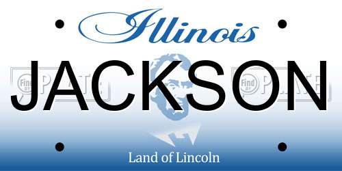 JACKSON Illinois License Plate
