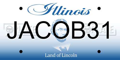 JACOB31 Illinois License Plate