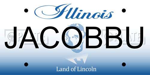 JACOBBU Illinois License Plate