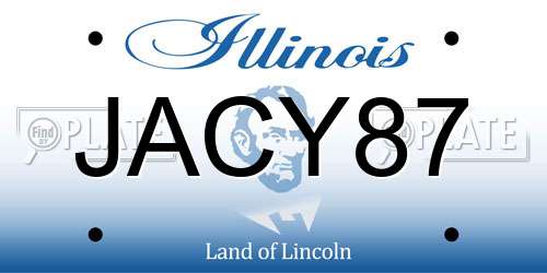 JACY87 Illinois License Plate