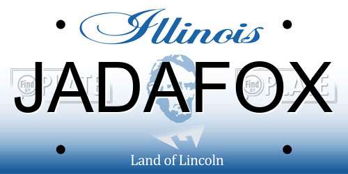 JADAFOX Illinois License Plate