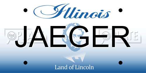 JAEGER Illinois License Plate
