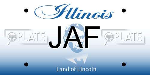 JAF Illinois License Plate
