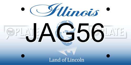 JAG56 Illinois License Plate
