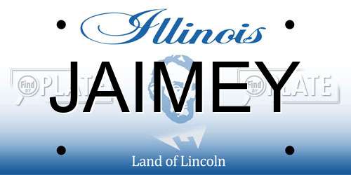 JAIMEY Illinois License Plate