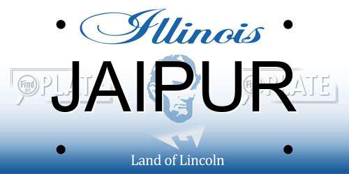 JAIPUR Illinois License Plate