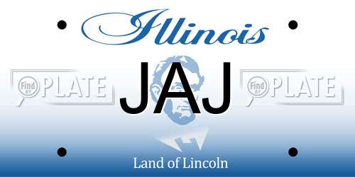 JAJ Illinois License Plate