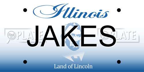 JAKES Illinois License Plate