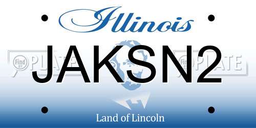 JAKSN2 Illinois License Plate