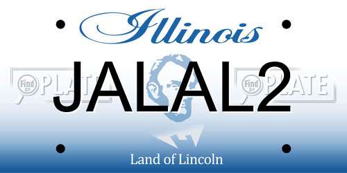 JALAL2 Illinois License Plate