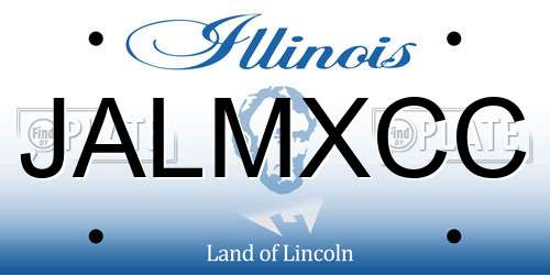 JALMXCC Illinois License Plate