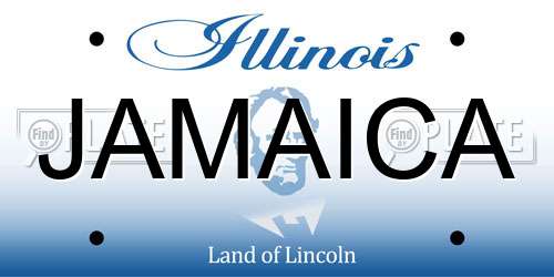 JAMAICA Illinois License Plate