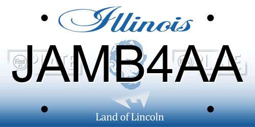 JAMB4AA Illinois License Plate